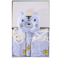 21 Pcs Baby Blue Tiger Newborn Baby Girl/ Boy All Season Wear Gift Hamper With Suitcase - Little Surprise Box21 Pcs Baby Blue Tiger Newborn Baby Girl/ Boy All Season Wear Gift Hamper With Suitcase