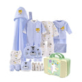 21 Pcs Winter Wear Baby Blue Tiger Newborn Baby Girl/ Boy Gift Hamper With Suitcase - Little Surprise Box21 Pcs Winter Wear Baby Blue Tiger Newborn Baby Girl/ Boy Gift Hamper With Suitcase