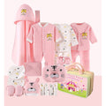 21 Pcs Winter Wear Baby Pink Tiger Newborn Baby Girl/ Boy Gift Hamper With Suitcase - Little Surprise Box21 Pcs Winter Wear Baby Pink Tiger Newborn Baby Girl/ Boy Gift Hamper With Suitcase