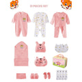 21 Pcs Winter Wear Baby Pink Tiger Newborn Baby Girl/ Boy Gift Hamper With Suitcase - Little Surprise Box21 Pcs Winter Wear Baby Pink Tiger Newborn Baby Girl/ Boy Gift Hamper With Suitcase