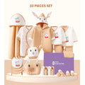 22 Pcs Winter Wear White & Beige Bunny Newborn Baby Girl/ Boy Gift Hamper Box - Little Surprise Box22 Pcs Winter Wear White & Beige Bunny Newborn Baby Girl/ Boy Gift Hamper Box