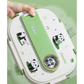 2D Panda Big Size Size Stainless Steel Lunch Box with Lunch Bag - Little Surprise Box2D Panda Big Size Size Stainless Steel Lunch Box with Lunch Bag