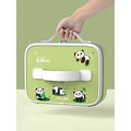 2D Panda Medium Size Size Stainless Steel Lunch Box with Lunch Bag - Little Surprise Box2D Panda Medium Size Size Stainless Steel Lunch Box with Lunch Bag