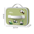 2D Panda Medium Size Size Stainless Steel Lunch Box with Lunch Bag - Little Surprise Box2D Panda Medium Size Size Stainless Steel Lunch Box with Lunch Bag