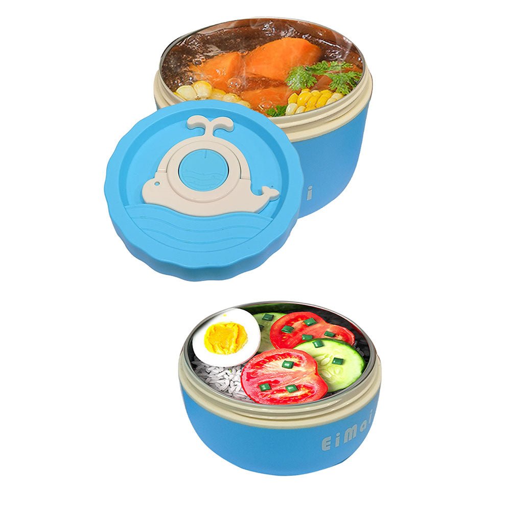 3 pcs Blue and Brown Stainless Steel Tiffin Set Lunch Box with Insulated Cover for Kids and Adults - Little Surprise Box3 pcs Blue and Brown Stainless Steel Tiffin Set Lunch Box with Insulated Cover for Kids and Adults