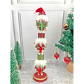 3 Tier Stacked Wooden Elves Christmas Table Décor - Little Surprise Box3 Tier Stacked Wooden Elves Christmas Table Décor