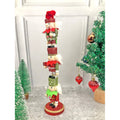 3 Tier Stacked Wooden Elves Christmas Table Décor - Little Surprise Box3 Tier Stacked Wooden Elves Christmas Table Décor