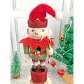 3 Tier Stacked Wooden Elves Christmas Table Décor - Little Surprise Box3 Tier Stacked Wooden Elves Christmas Table Décor