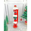 3 Tier Stacked Wooden Nutcracker Christmas Table Décor - Little Surprise Box3 Tier Stacked Wooden Nutcracker Christmas Table Décor