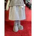 35 inches Grey Dress Mrs.Reindeer Christmas Table Décor - Little Surprise Box35 inches Grey Dress Mrs.Reindeer Christmas Table Décor