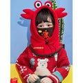 3d Crab theme Fleece Winter Cap covering Mouth, Neck and Head - Little Surprise Box3d Crab theme Fleece Winter Cap covering Mouth, Neck and Head