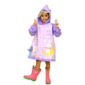 3d Unicorn Lilac Sleeves & Hood Knee Length Raincoat for Kids - Little Surprise Box3d Unicorn Lilac Sleeves & Hood Knee Length Raincoat for Kids