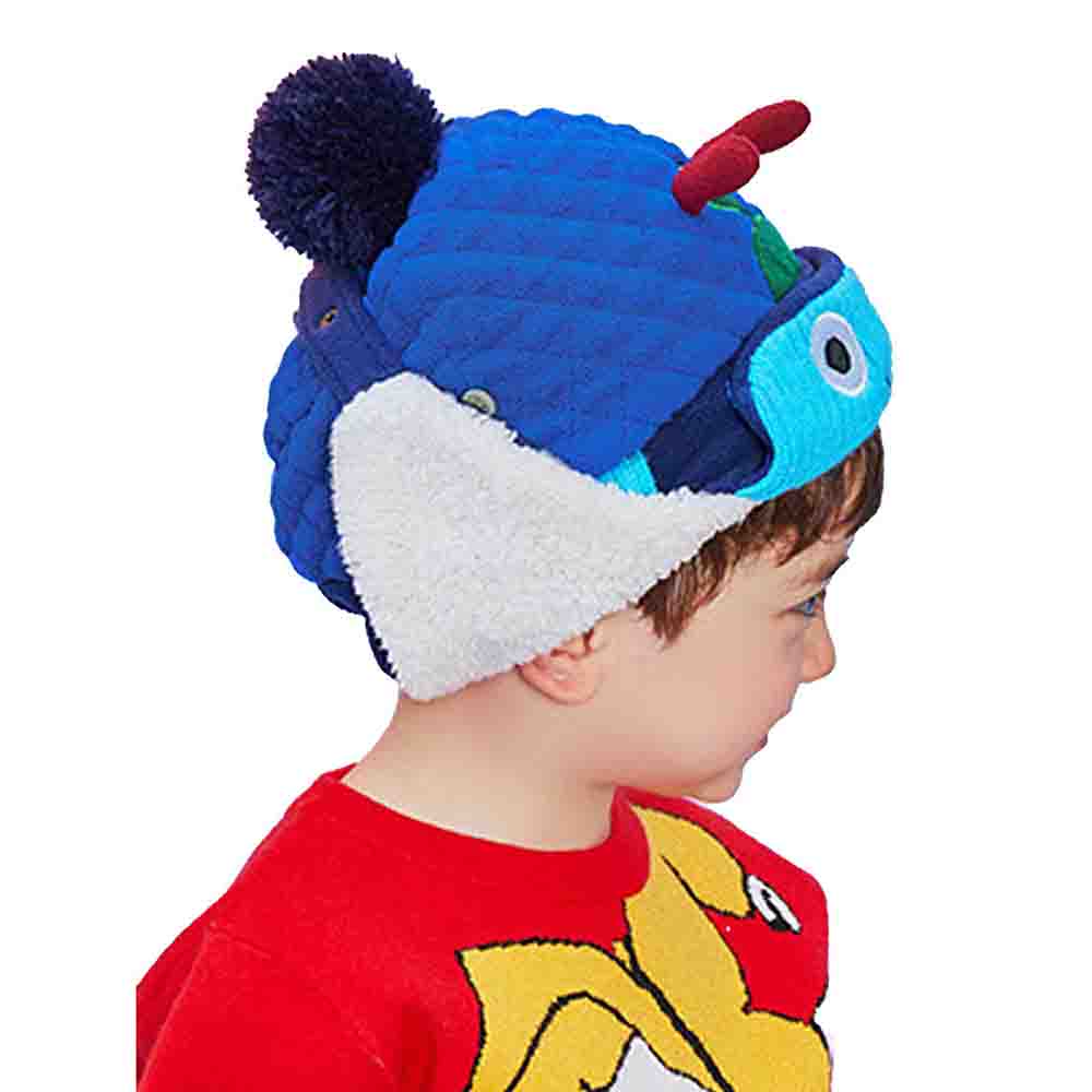 3pcs Quilted Robot Theme Winter Cap, Mufflers and Gloves - Little Surprise Box3pcs Quilted Robot Theme Winter Cap, Mufflers and Gloves