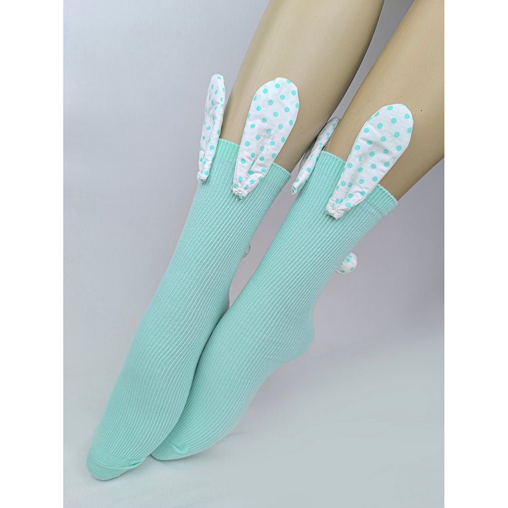 3pcs set of Purple, Mint & Pink, 3d Bunny Ears & Tail Socks for Kids (3 Pairs sets) - Little Surprise Box3pcs set of Purple, Mint & Pink, 3d Bunny Ears & Tail Socks for Kids (3 Pairs sets)