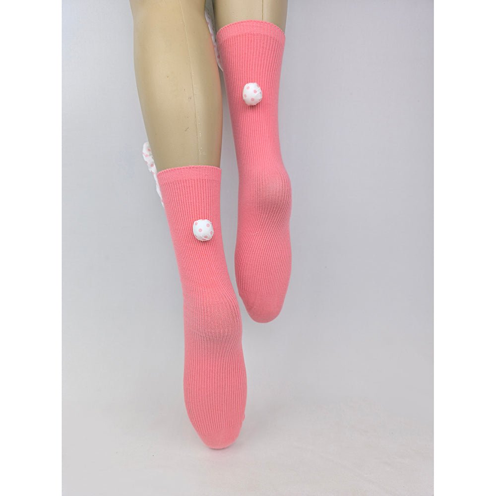 3pcs set of Purple, Mint & Pink, 3d Bunny Ears & Tail Socks for Kids (3 Pairs sets) - Little Surprise Box3pcs set of Purple, Mint & Pink, 3d Bunny Ears & Tail Socks for Kids (3 Pairs sets)