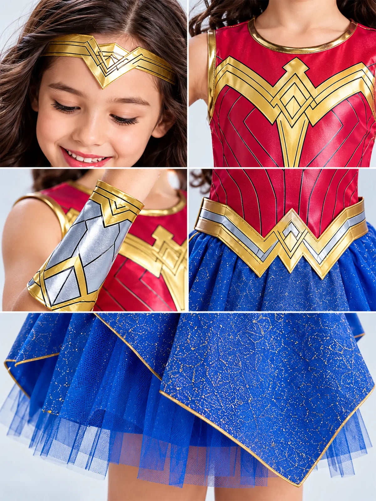 Wonder Supergirl Kids Halloween Costume