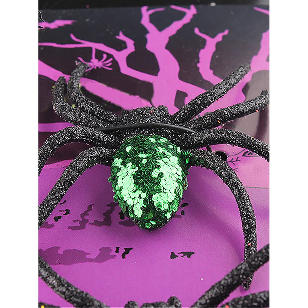 6pcs Pack of Glitter Spider Spooky Halloween theme Table/wall Décor & Craft accessory - Little Surprise Box6pcs Pack of Glitter Spider Spooky Halloween theme Table/wall Décor & Craft accessory