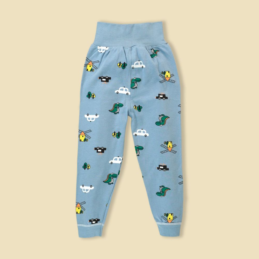 Blue Crocodile, Car, Windmill Full sleeves tops & pants set Unisex Kids Wear
