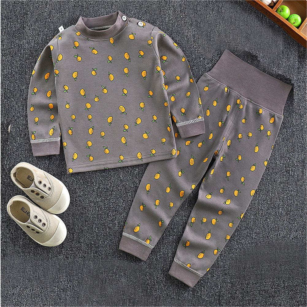 Brown Lemon Full sleeves tops & pants set Unisex Kids Wear