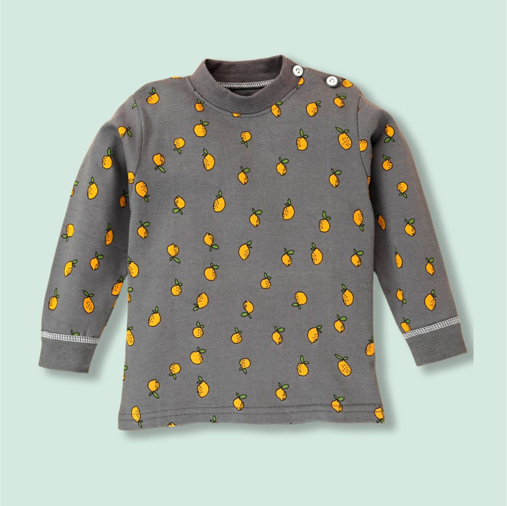Brown Lemon Full sleeves tops & pants set Unisex Kids Wear