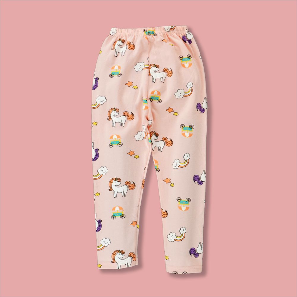 Pink Unicorn Full sleeves tops & pants set Unisex Kids Wear