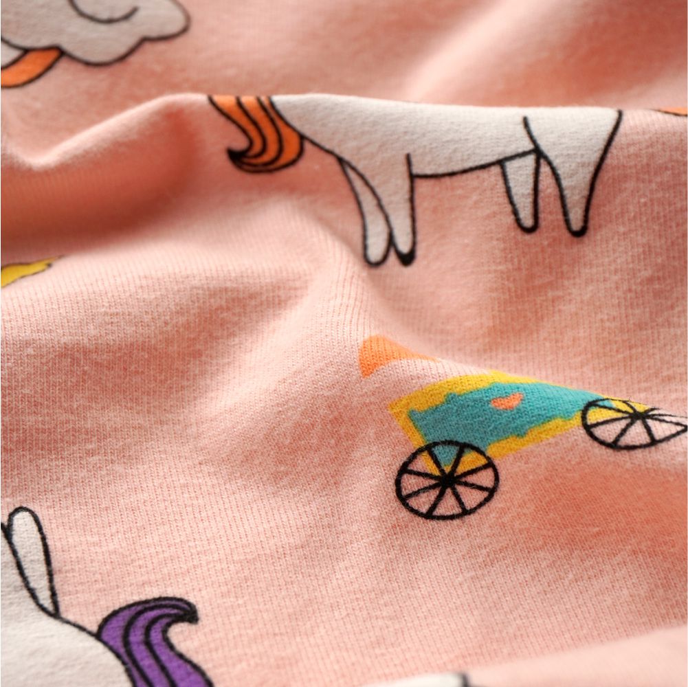Pink Unicorn Full sleeves tops & pants set Unisex Kids Wear
