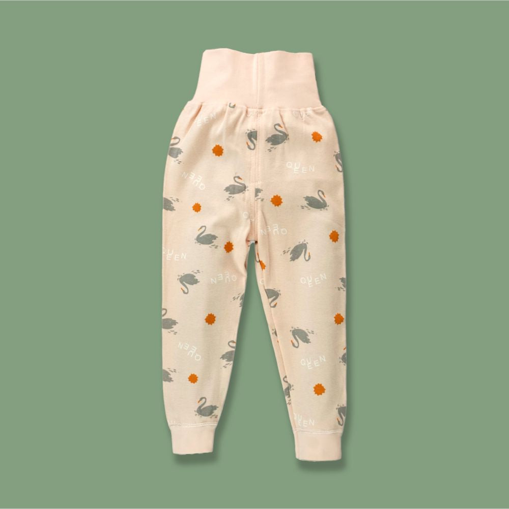 Queen Swan Full sleeves tops & pants set Unisex Kids Wear