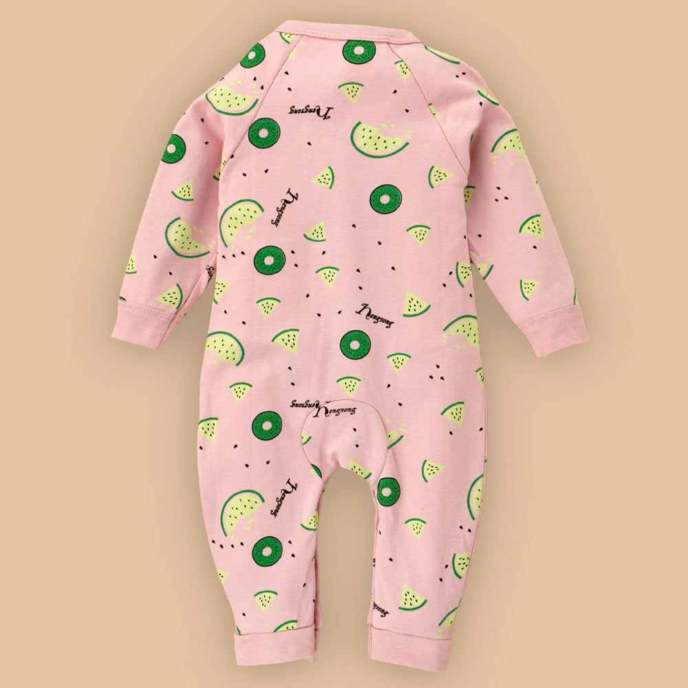 Pink Watermelon Print Romper Unisex Kids Wear