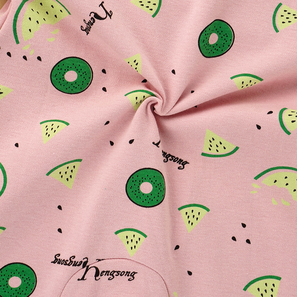 Pink Watermelon Print Romper Unisex Kids Wear