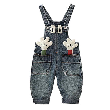 Fun 3d Hands Denim Dungary for Kids