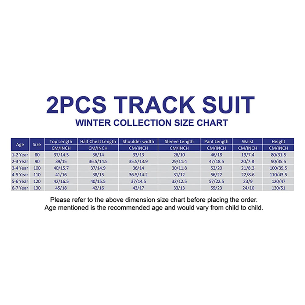 Black & White Dotted Teddy , 2Pcs Tracksuit Set for Kids