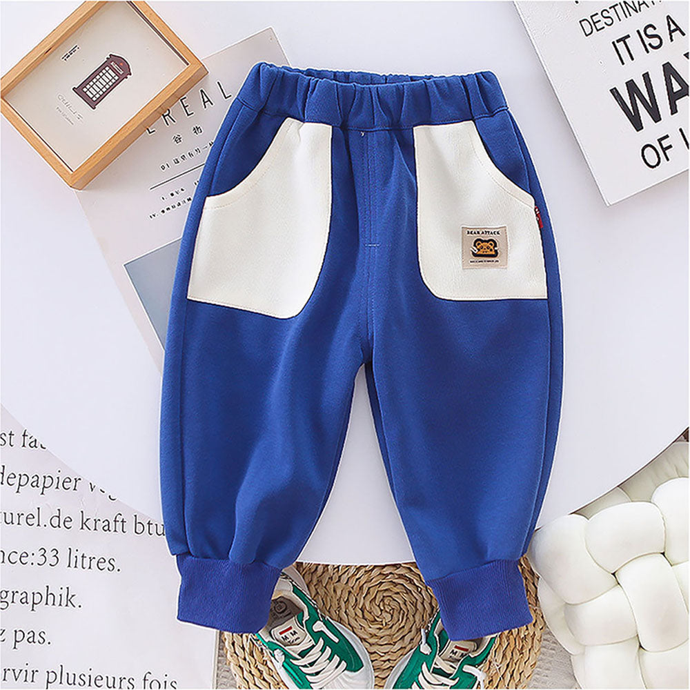 Blue 3D Monkey Face 2Pcs Track Suit Set For Winter And All Season Wear