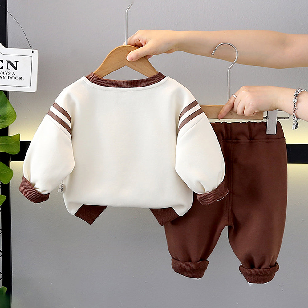 Brown Squirrel Tracksuit Set for Kids
