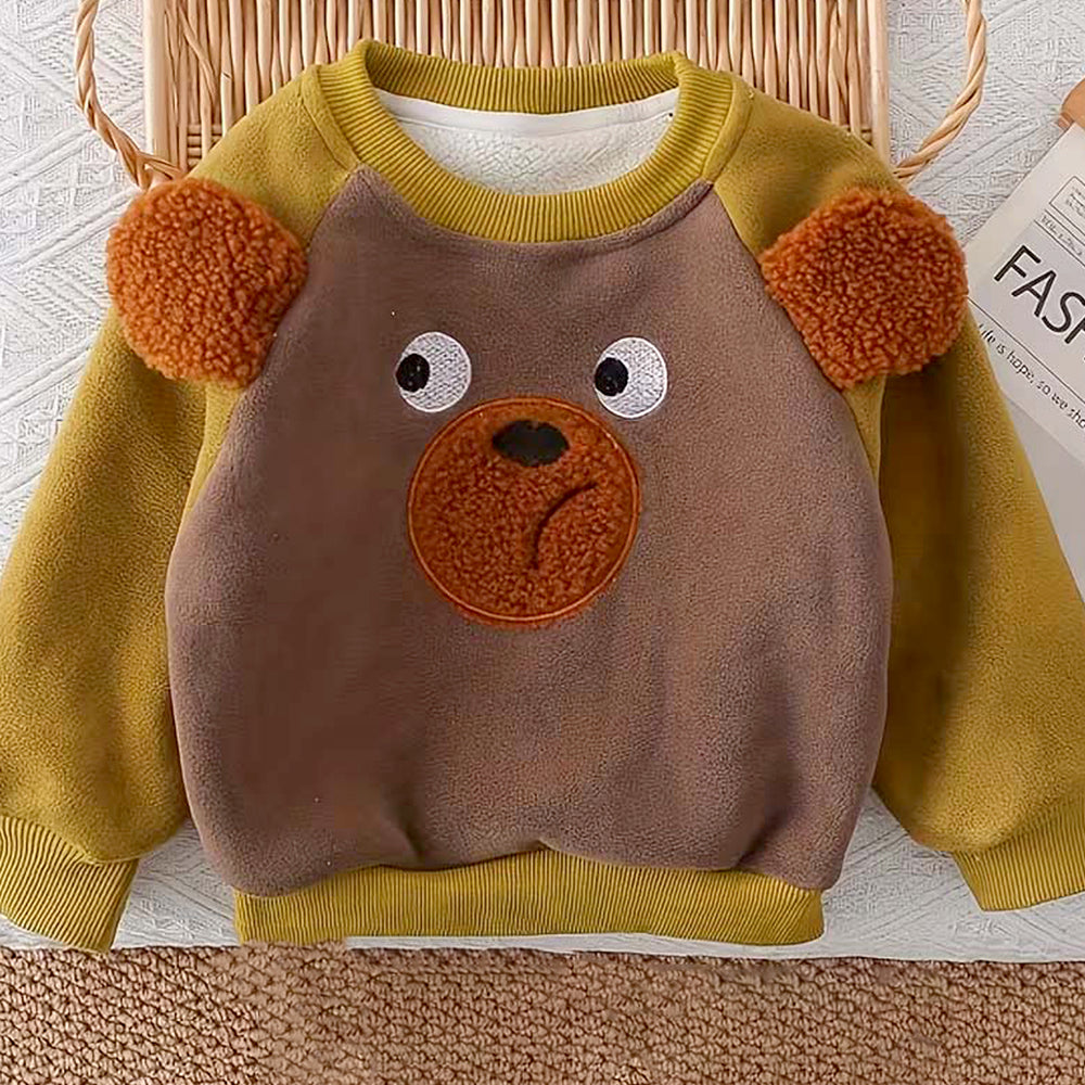 BrownBear 3DEars 2pcs Sherpa Winter Tracksuit Set for Kids
