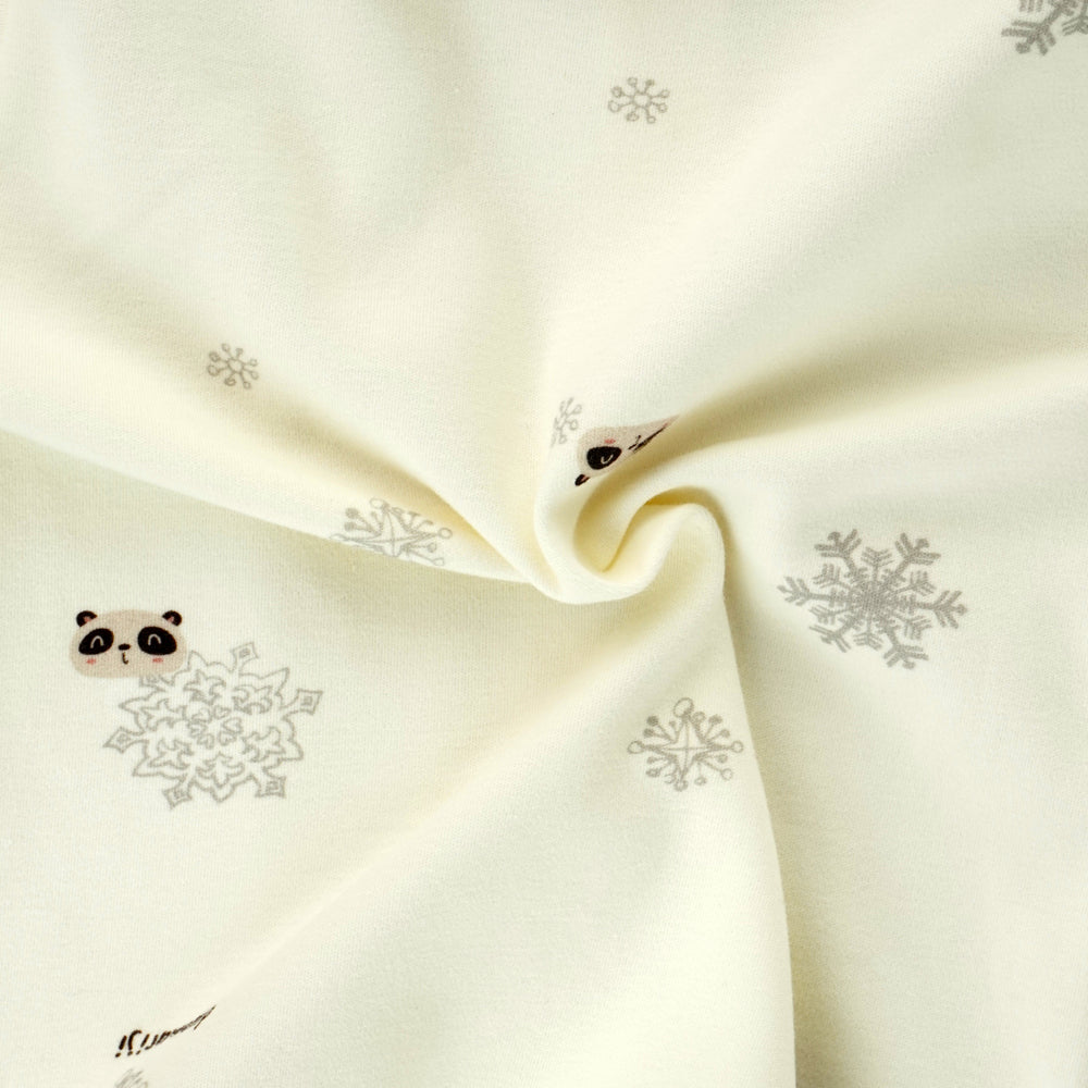 2pcs Cream Panda full sleeves shirt with matching Pants for Toddlers