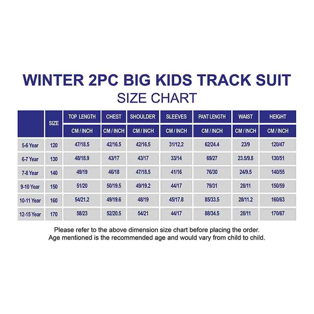 Casual Cream & Black Big Heart 2Pcs Track Suit Set For Kids & Tweens
