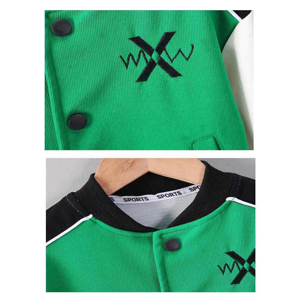 2 pcs Green Varsity Style Jacket with matching Tracks for Kids.