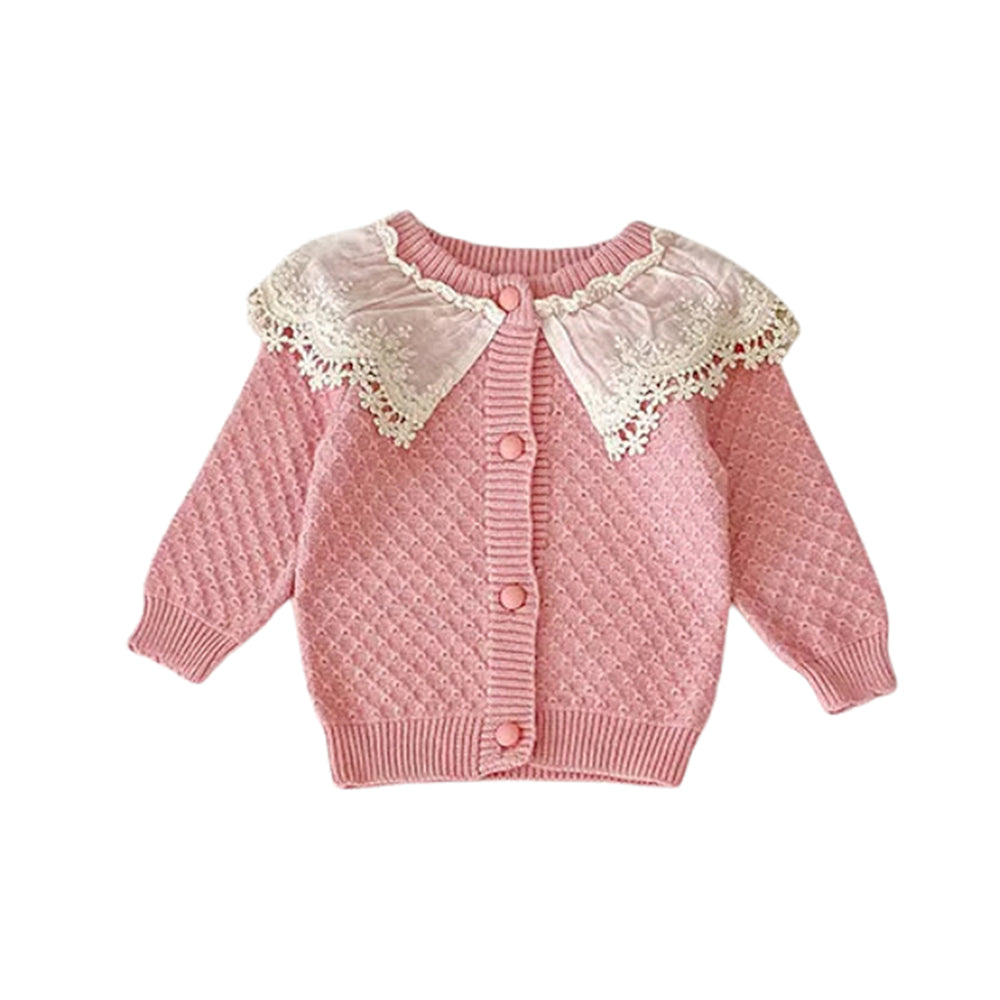 2 Pcs Peach Sailor Neck Sweater Top & Flare Pant, Winterwear co-ord set for Girls