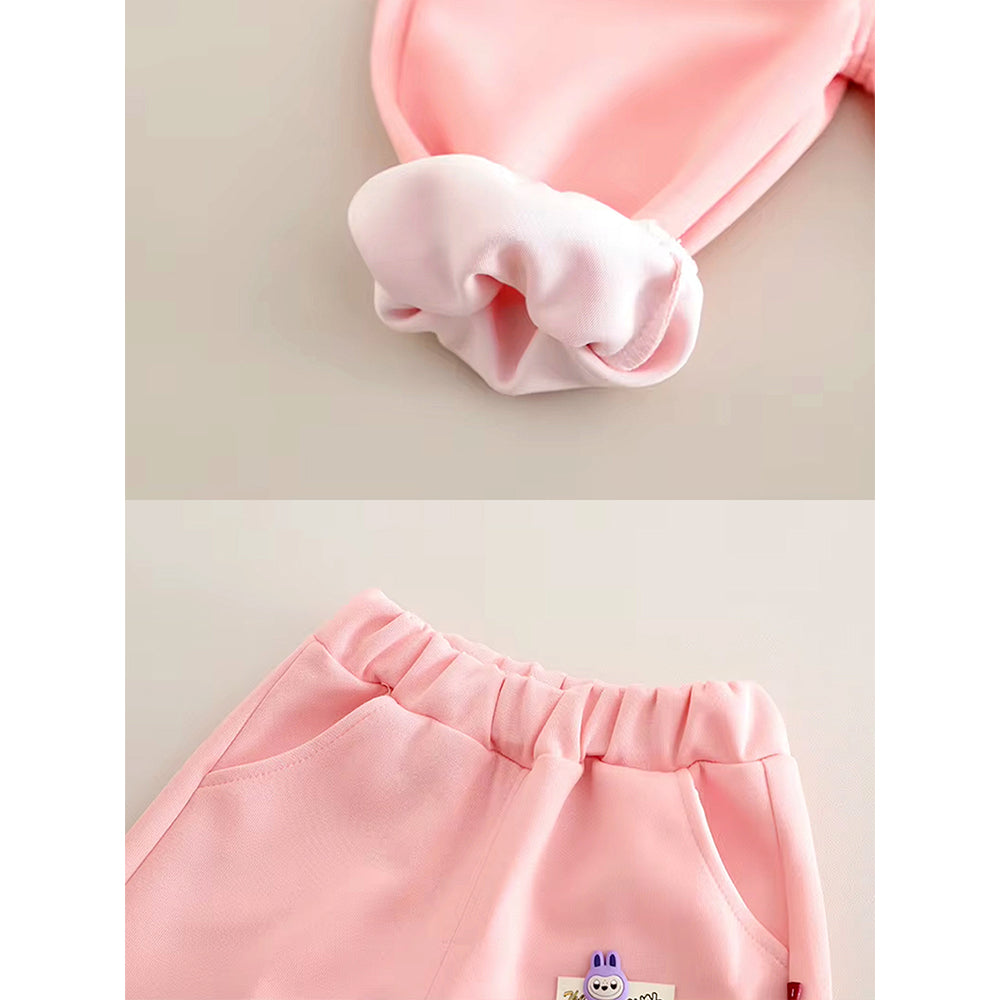 Pink Wink Bunny Tracksuit Set for Kids