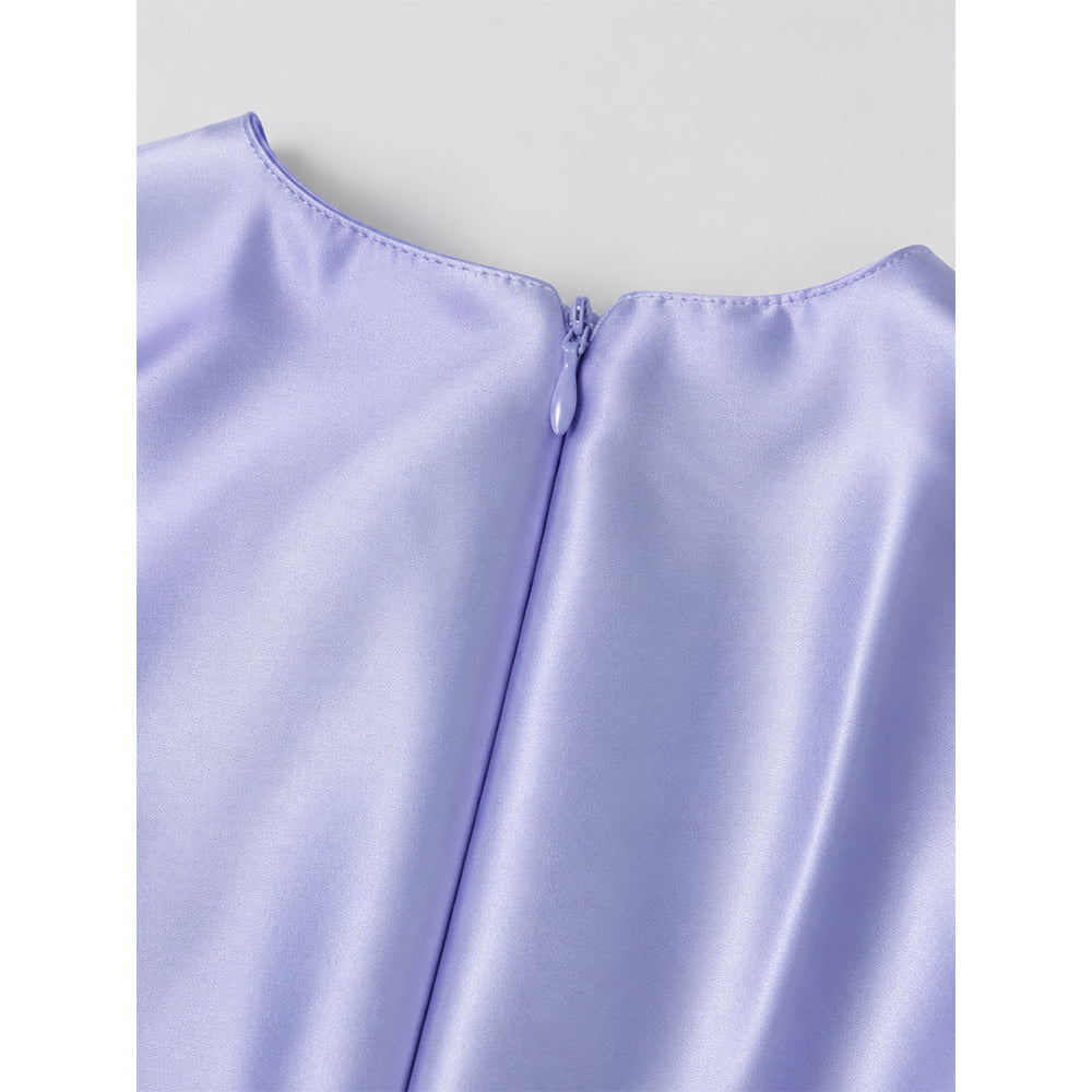 Purple Butterfly Top & Shorts Partywear 2 Pcs Set for Girls