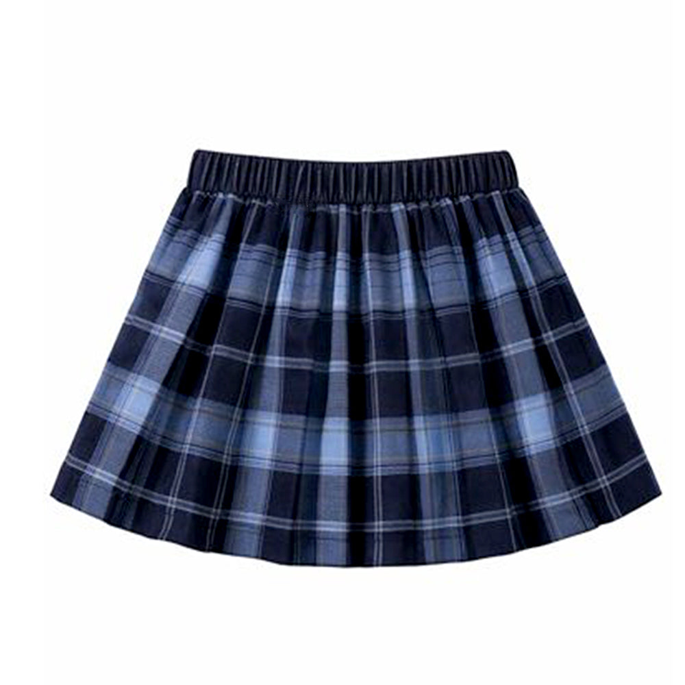 Navy Bunny Cardigan & Checked Skirt, Winterwear 2Pcs set for Girls