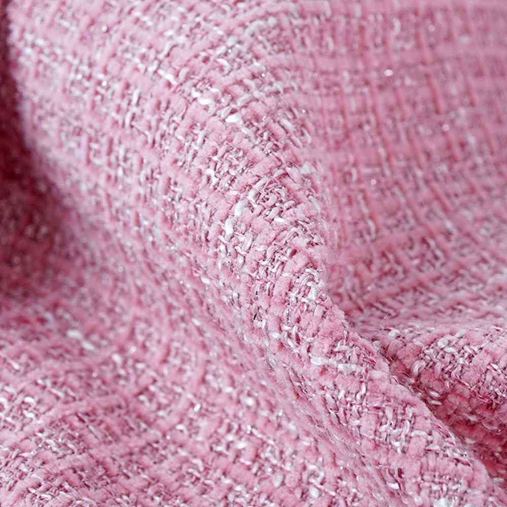 Pink Dual Bow Tweed style 2 pcs, Skirt and Top Winterwear set for Girls.