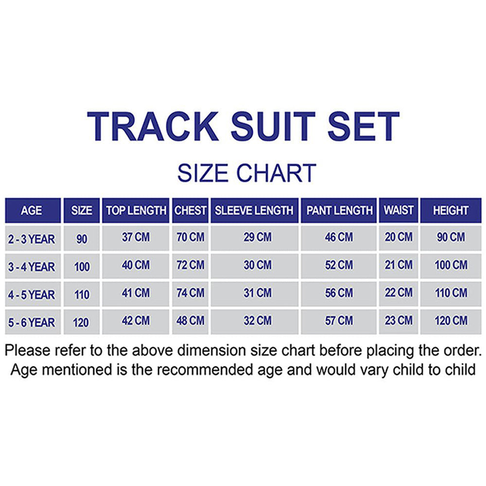 3 Pcs Set, Navy Beige Puffer Jacket, T-shirt & Tracksuits set for Kids, Fleece Winterwear