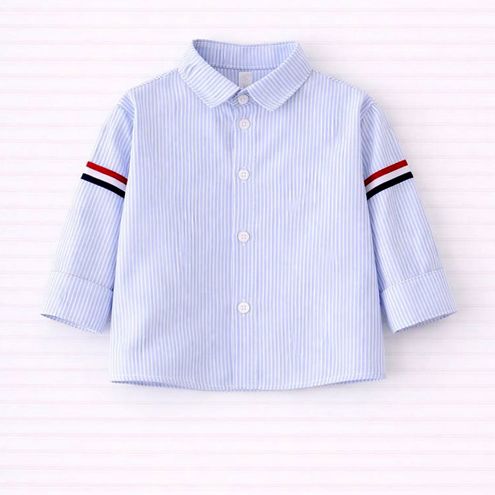 3 Pcs Set,Navy Elephant sweater,Stripes Shirt,& Pants set for Kids