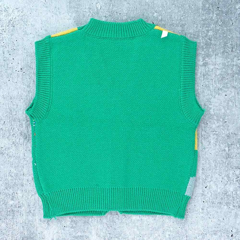 3pcs Green Village Theme Cardigan, Shirt and matching Pants set for Toddlers and Kids, winter and all season wear