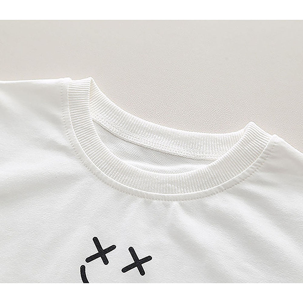 Cream & Black Letter B Monogram 3 Pcs Track Suit Set For Toddlers And Kids