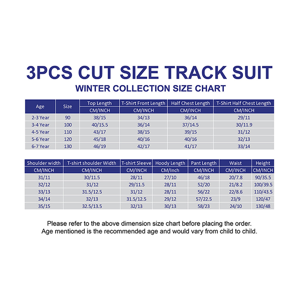 Light Brown Puffer Jacket And Matching Track Suit 3 Pcs Winterwear Set For Toddlers And Kids