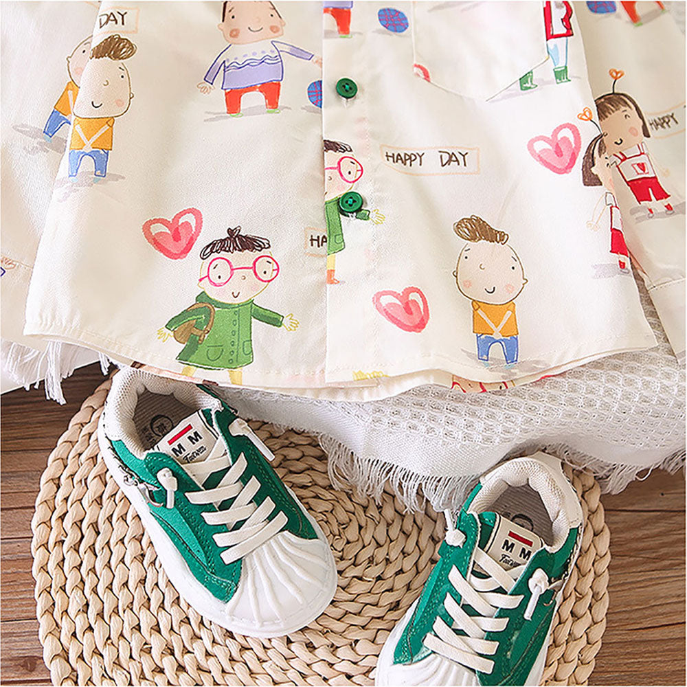 3 Pcs Set Multicolour Sweater Shirt And Denims Set For Toddler And Kids Winter And All Season Wear