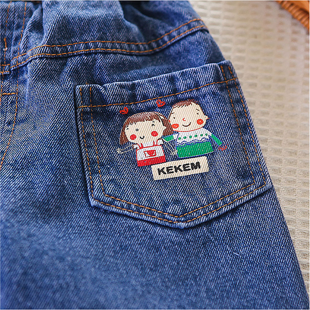 3 Pcs Set Multicolour Sweater Shirt And Denims Set For Toddler And Kids Winter And All Season Wear