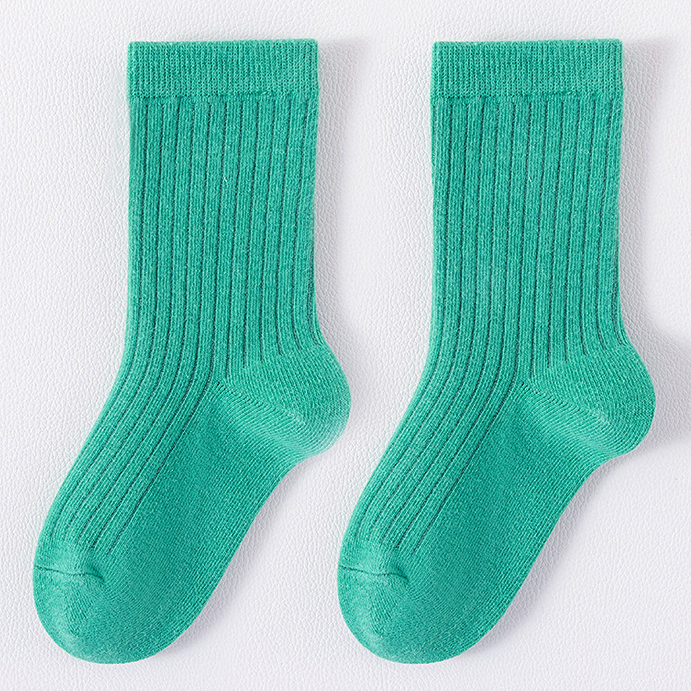 3pcs Olive, Mint & Teal dark Socks set for kids, 2yrs - 5yrs